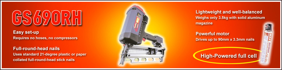 Lightweight and well balanced nailgun